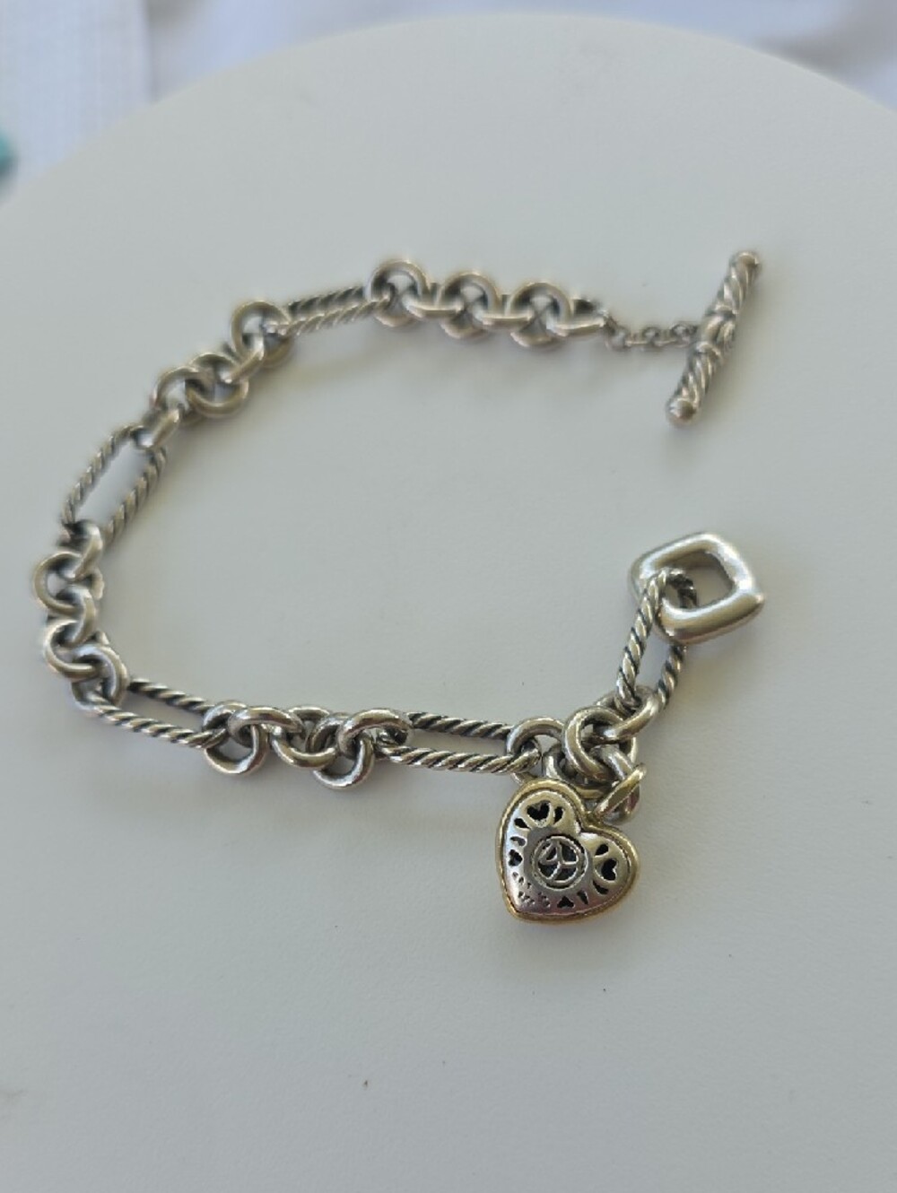 Authentic David Yurman Bracelet. Sterling Silver And 18 K Gold - Picture 3 of 6